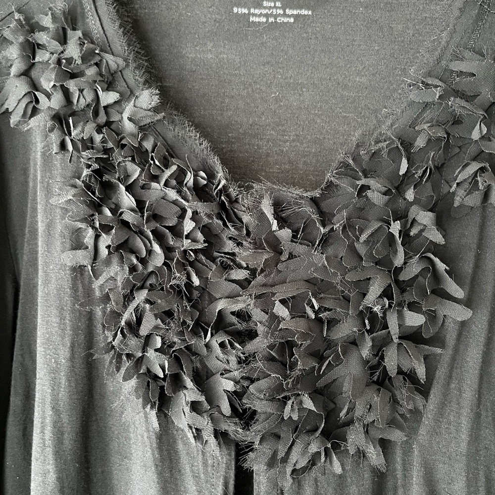 Grace Elements Stretchy Black One Hook Jacket Wit… - image 4